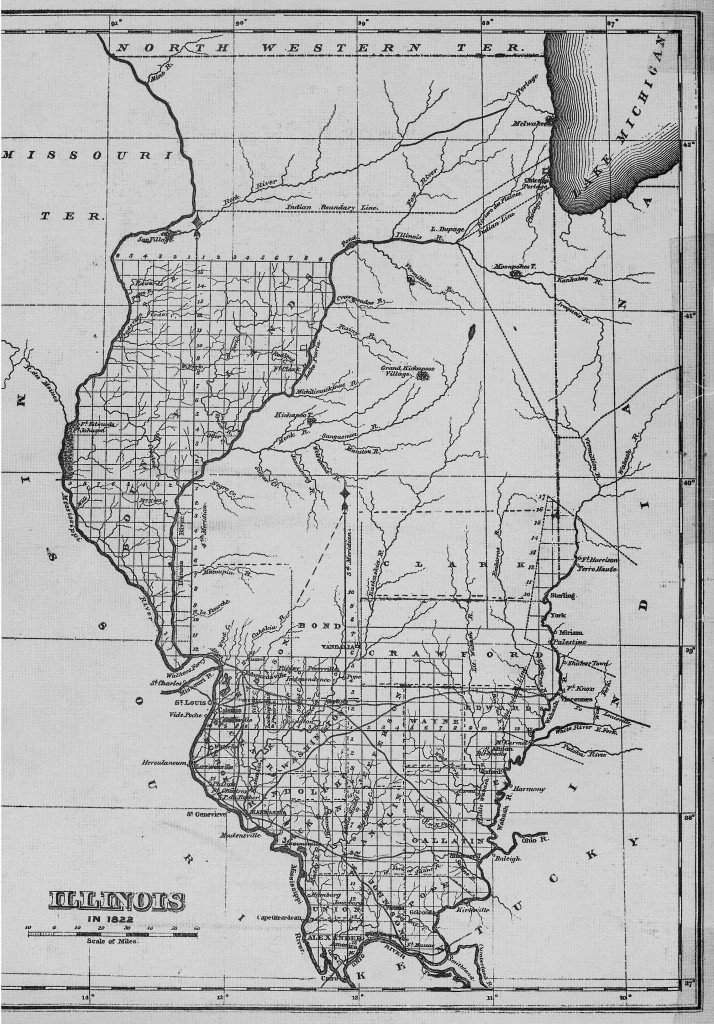 1822 Illinois State Map